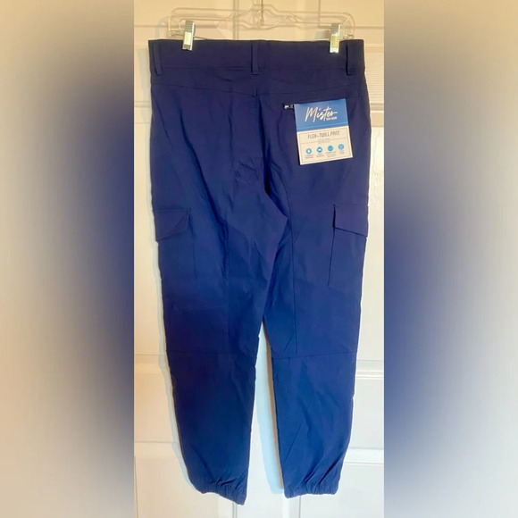 Mister Tech Wear Slim Fit Flex Twill Pant in Blue - Picture 2 of 4